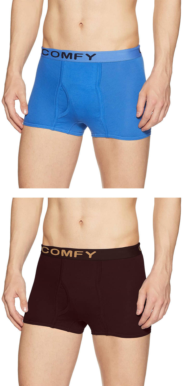     			Amul comfy Pack of 2 Cotton Trunks For Men's ( Multicolor )