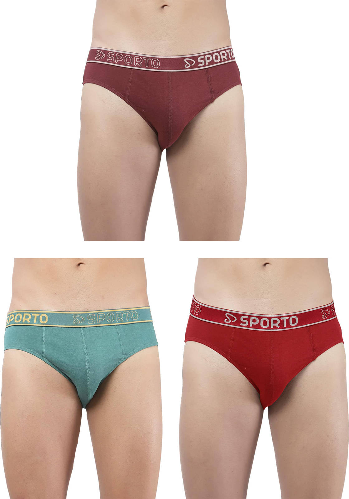 Amul comfy Pack of 3 Cotton Briefs For Men's ( Multicolor )     			Amul comfy Pack of 3 Cotton Briefs For Men's ( Multicolor )