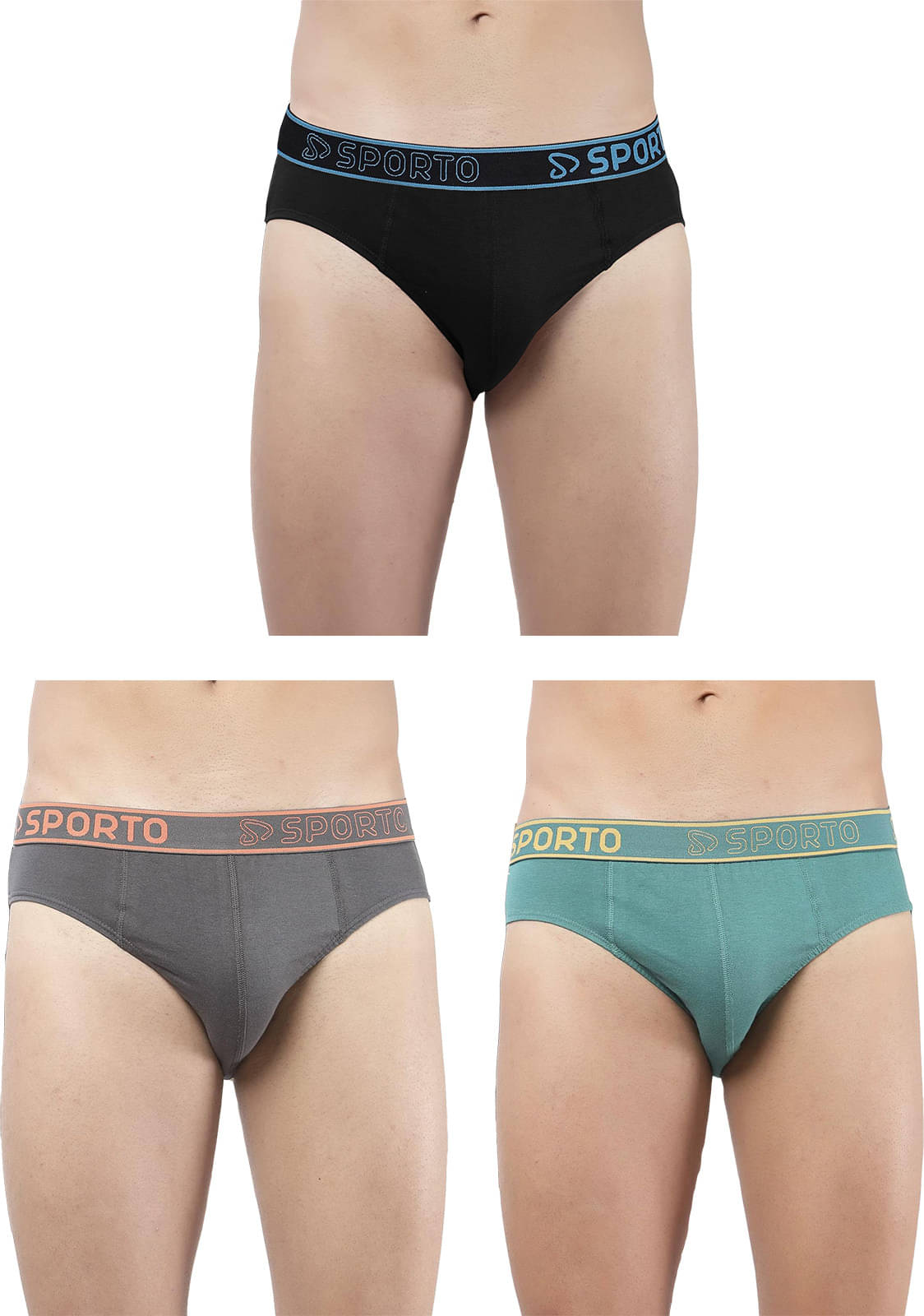 Amul comfy Pack of 3 Cotton Briefs For Men's ( Multicolor )     			Amul comfy Pack of 3 Cotton Briefs For Men's ( Multicolor )