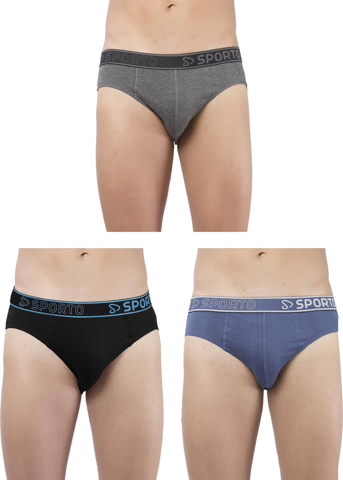 Amul comfy Pack of 3 Cotton Briefs For Men's ( Multicolor )     			Amul comfy Pack of 3 Cotton Briefs For Men's ( Multicolor )