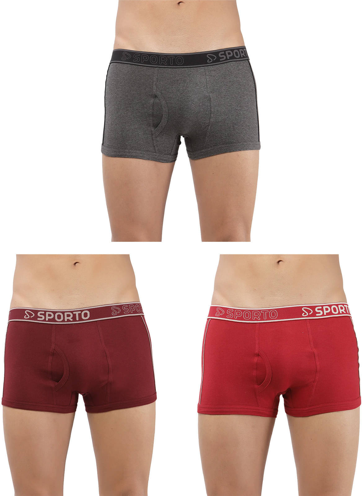 Amul comfy Pack of 3 Cotton Trunks For Men's ( Multicolor )     			Amul comfy Pack of 3 Cotton Trunks For Men's ( Multicolor )
