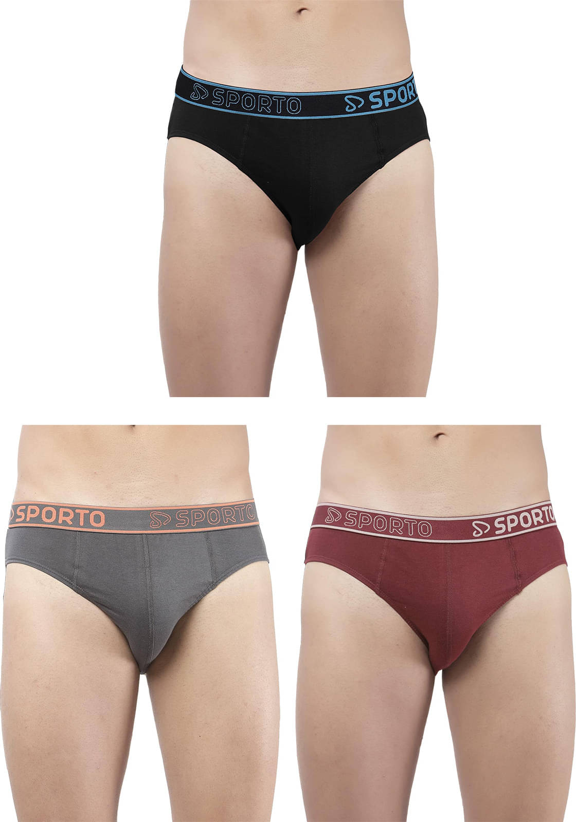 Amul comfy Pack of 3 Cotton Briefs For Men's ( Multicolor )     			Amul comfy Pack of 3 Cotton Briefs For Men's ( Multicolor )