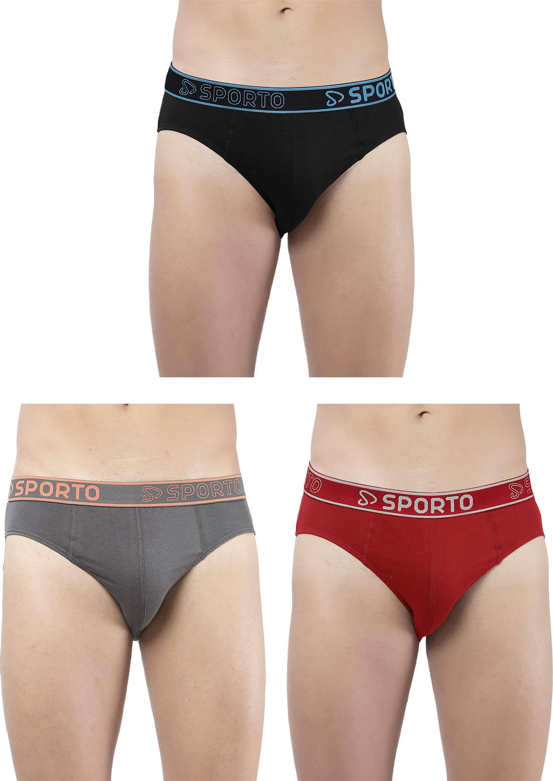 Amul comfy Pack of 3 Cotton Briefs For Men's ( Multicolor )     			Amul comfy Pack of 3 Cotton Briefs For Men's ( Multicolor )