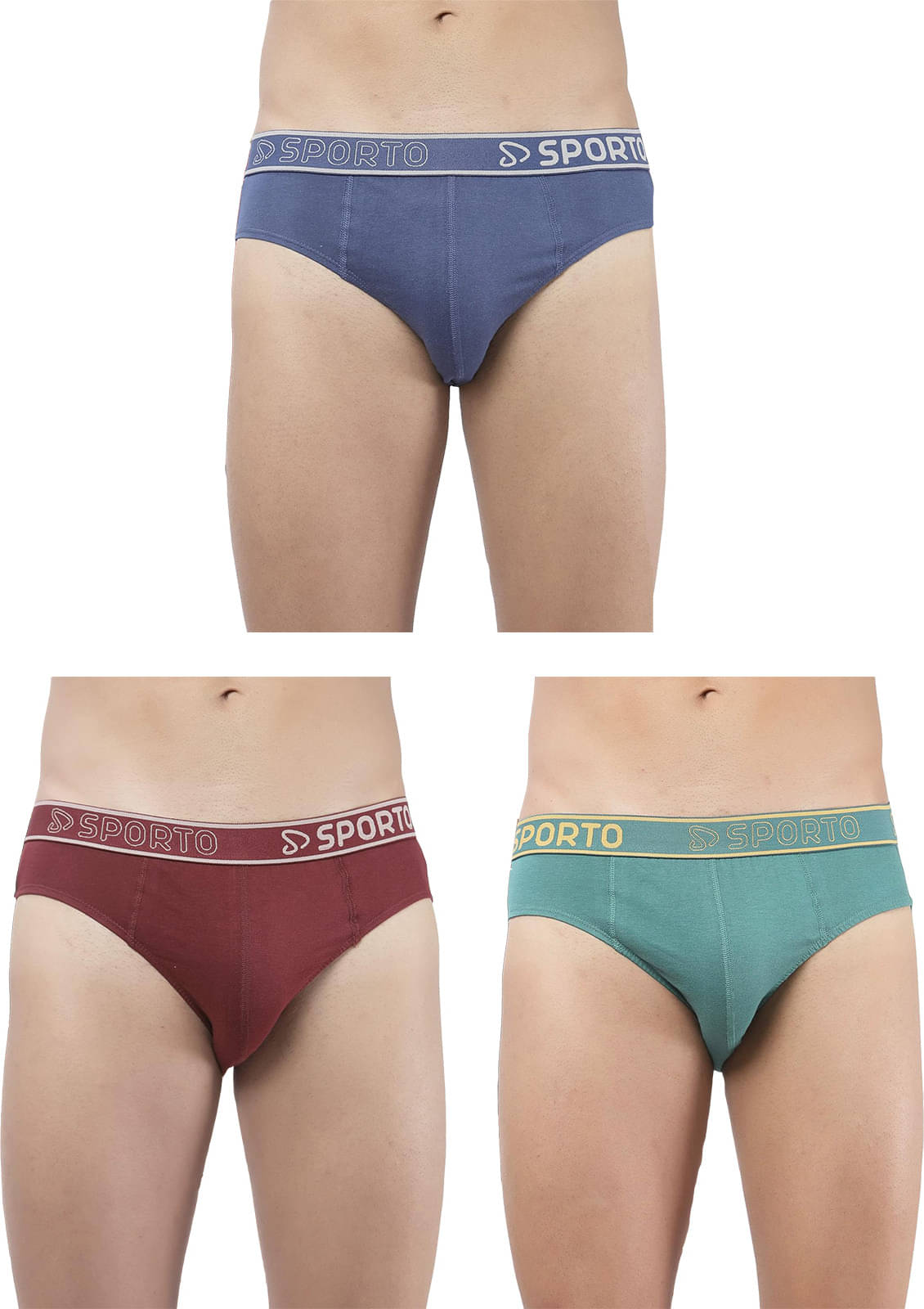     			Amul comfy Pack of 3 Cotton Briefs For Men's ( Multicolor )