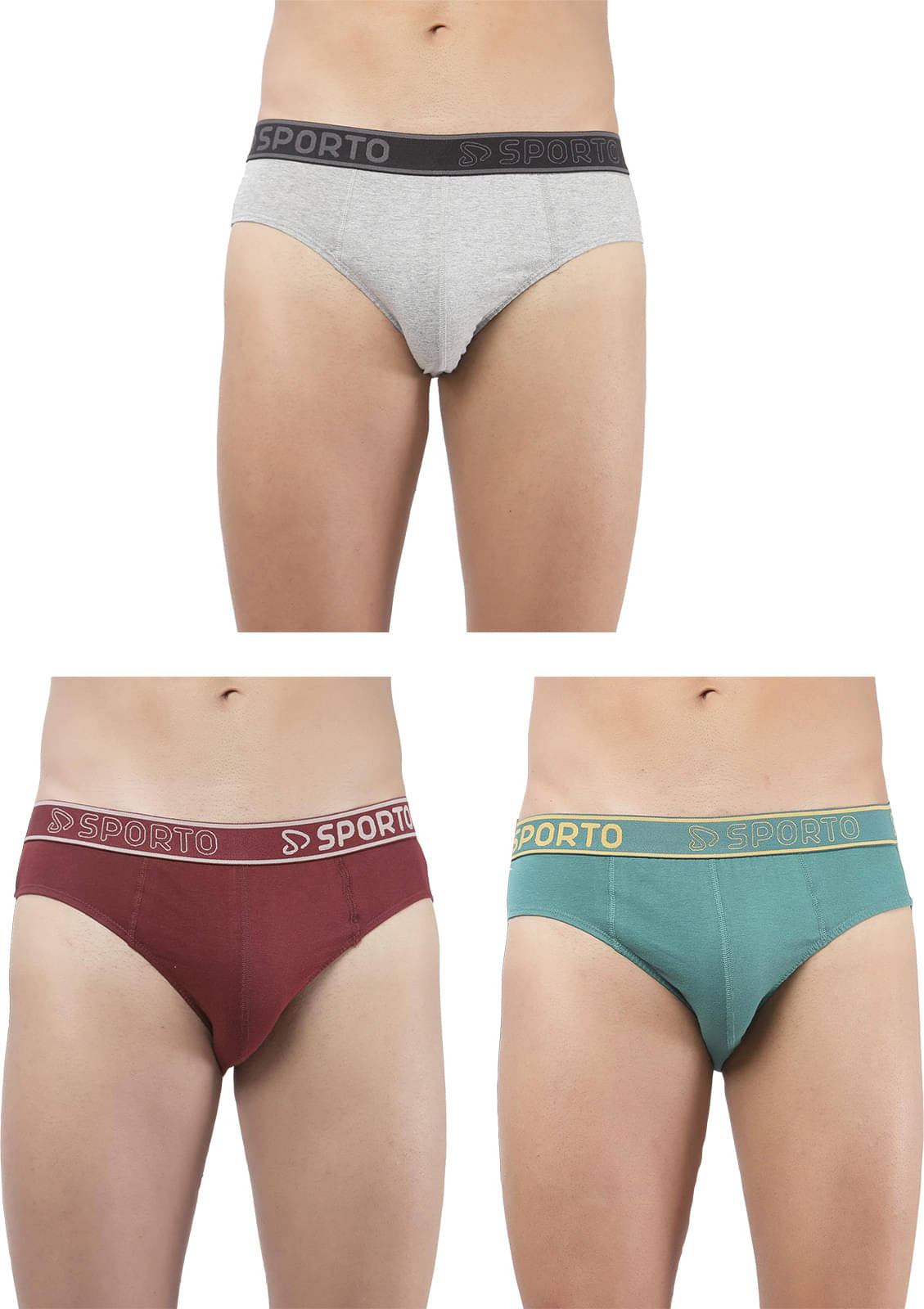 Amul comfy Pack of 3 Cotton Briefs For Men's ( Multicolor )     			Amul comfy Pack of 3 Cotton Briefs For Men's ( Multicolor )