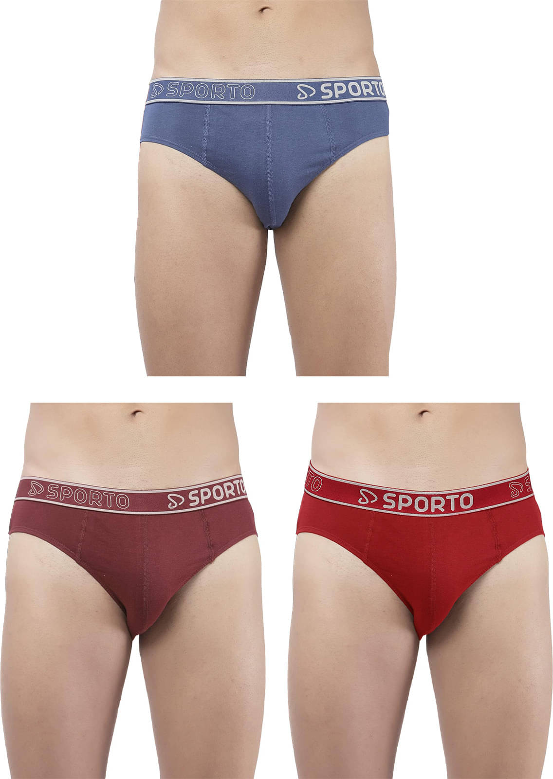 Amul comfy Pack of 3 Cotton Briefs For Men's ( Multicolor )     			Amul comfy Pack of 3 Cotton Briefs For Men's ( Multicolor )