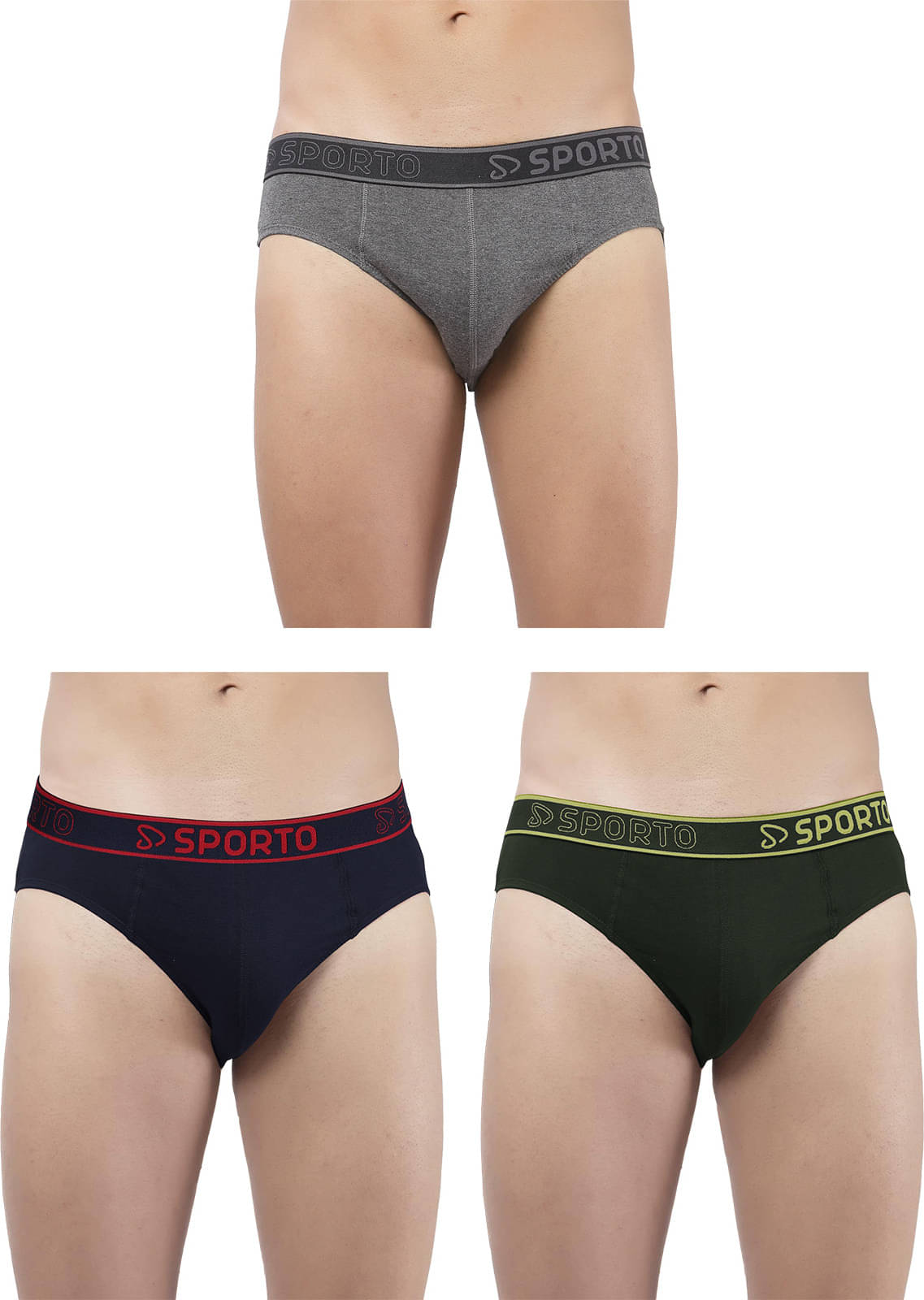 Amul comfy Pack of 3 Cotton Briefs For Men's ( Multicolor ) Amul comfy Pack of 3 Cotton Briefs For Men's ( Multicolor )