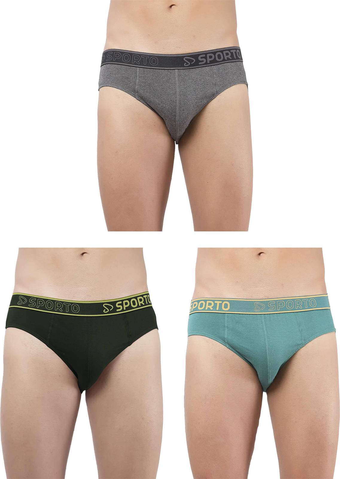     			Amul comfy Pack of 3 Cotton Briefs For Men's ( Multicolor )