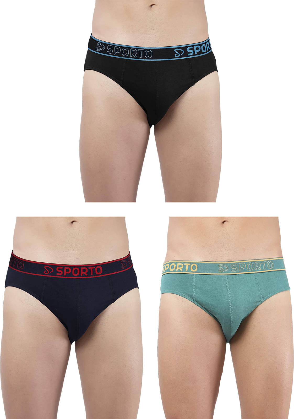     			Amul comfy Pack of 3 Cotton Briefs For Men's ( Multicolor )