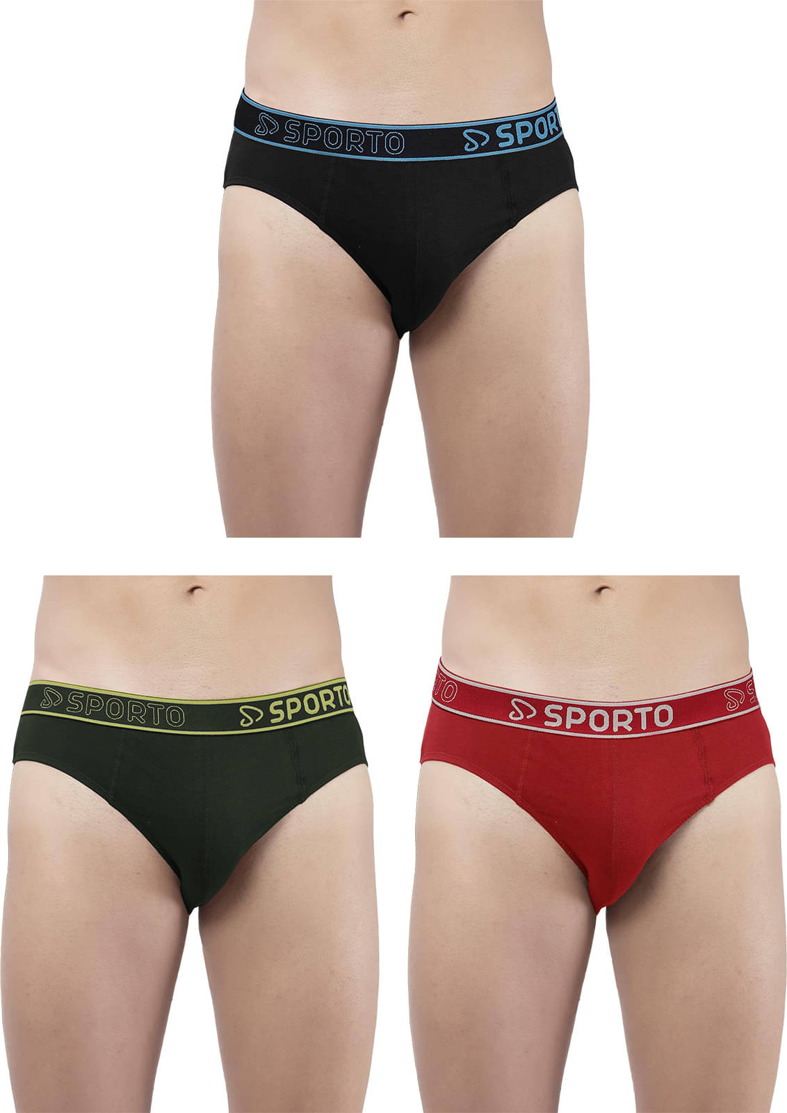     			Amul comfy Pack of 3 Cotton Briefs For Men's ( Multicolor )