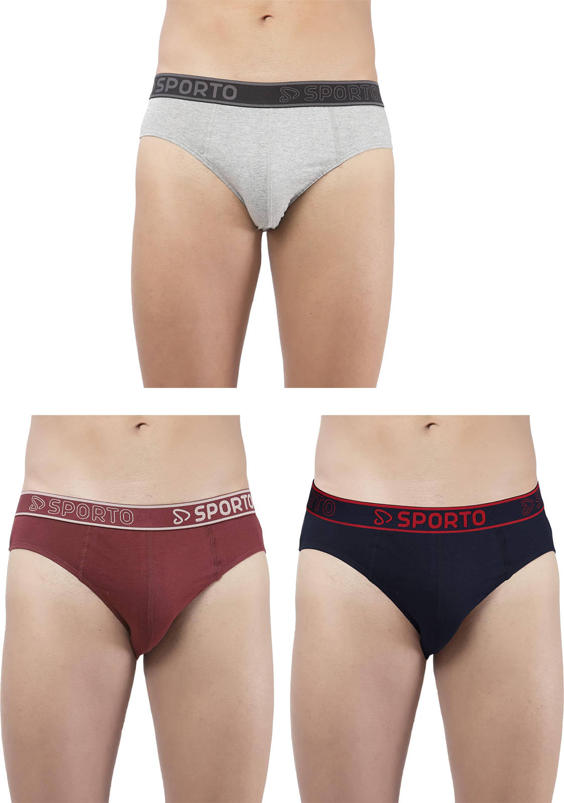 Amul comfy Pack of 3 Cotton Briefs For Men's ( Multicolor )     			Amul comfy Pack of 3 Cotton Briefs For Men's ( Multicolor )