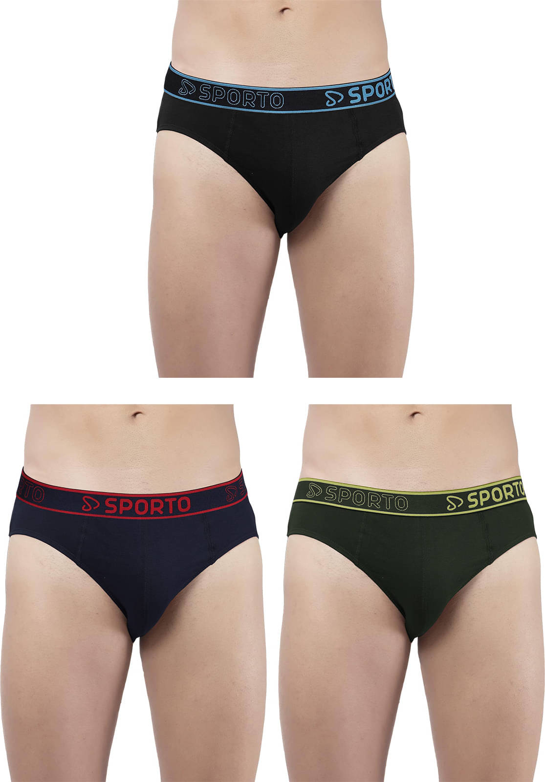 Amul comfy Pack of 3 Cotton Briefs For Men's ( Multicolor ) Amul comfy Pack of 3 Cotton Briefs For Men's ( Multicolor )