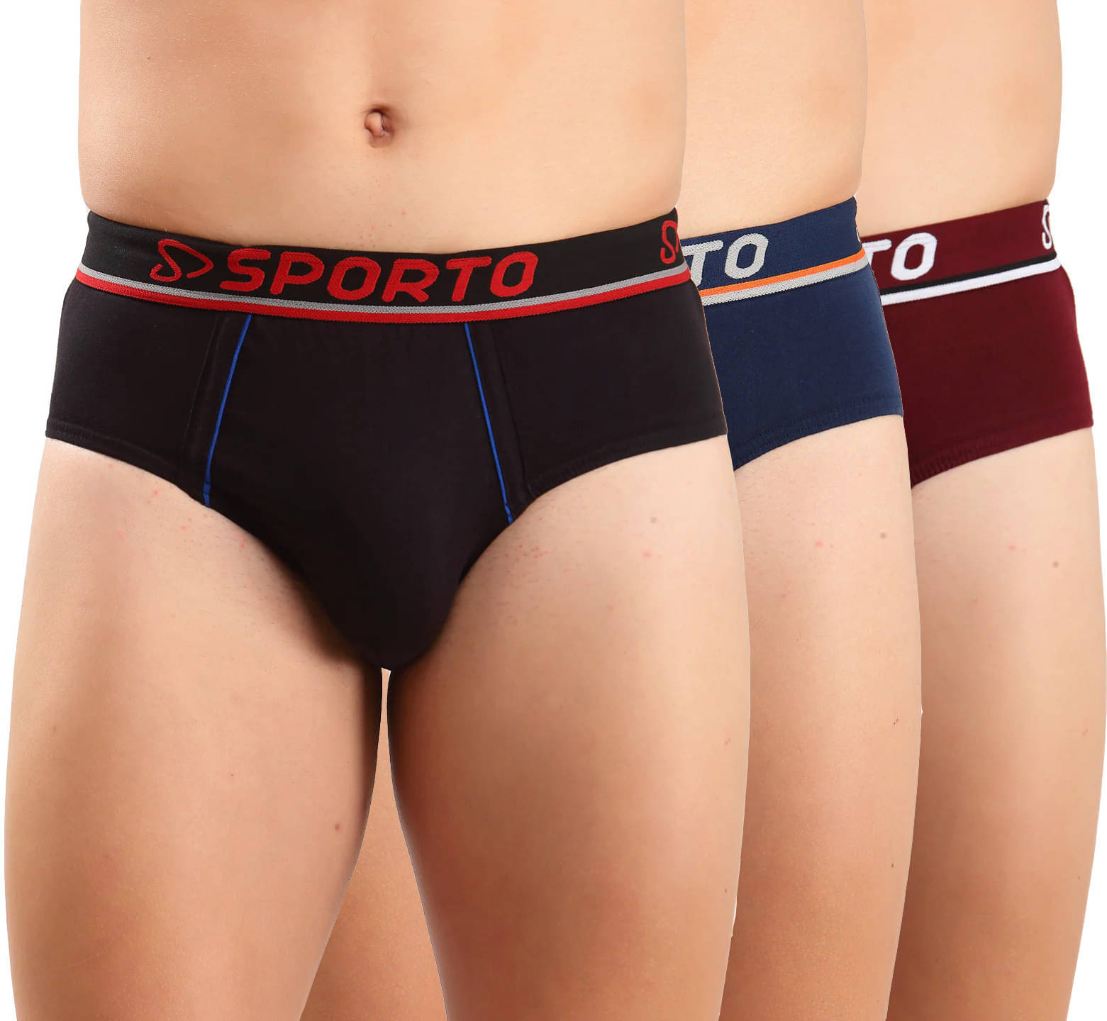     			Amul comfy Pack of 3 Cotton Briefs For Men's ( Multicolor )