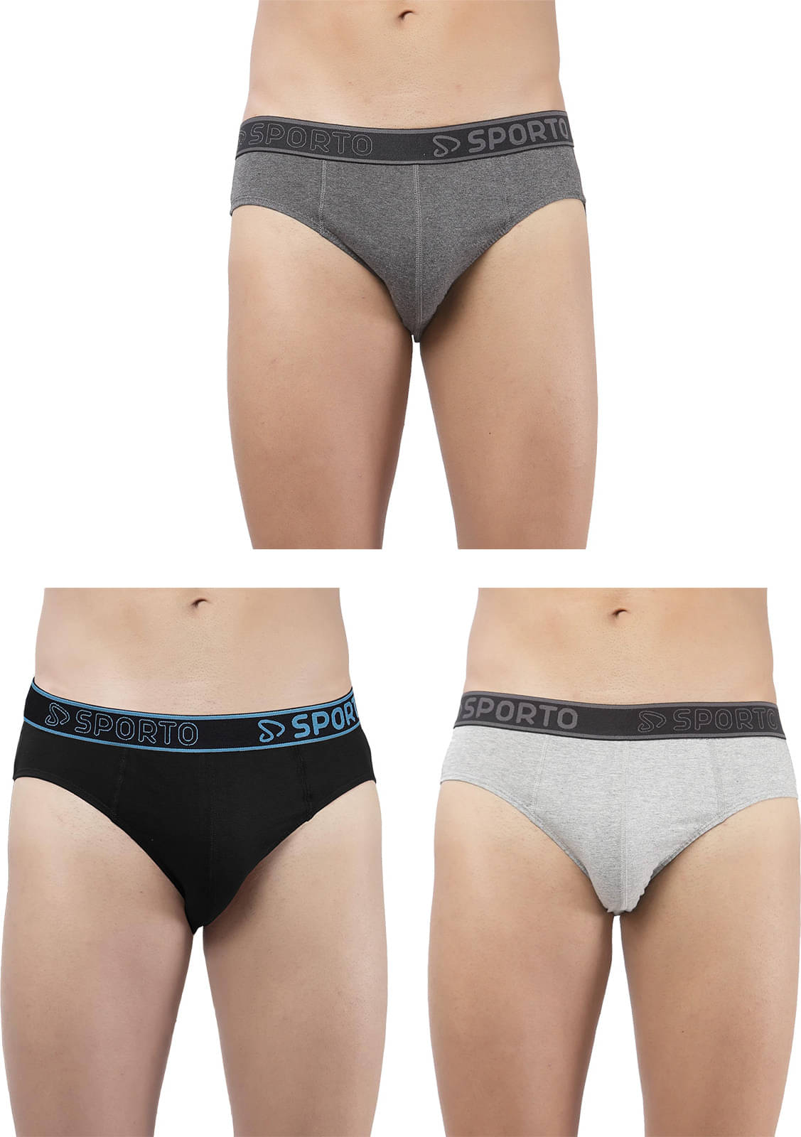     			Amul comfy Pack of 3 Cotton Briefs For Men's ( Multicolor )