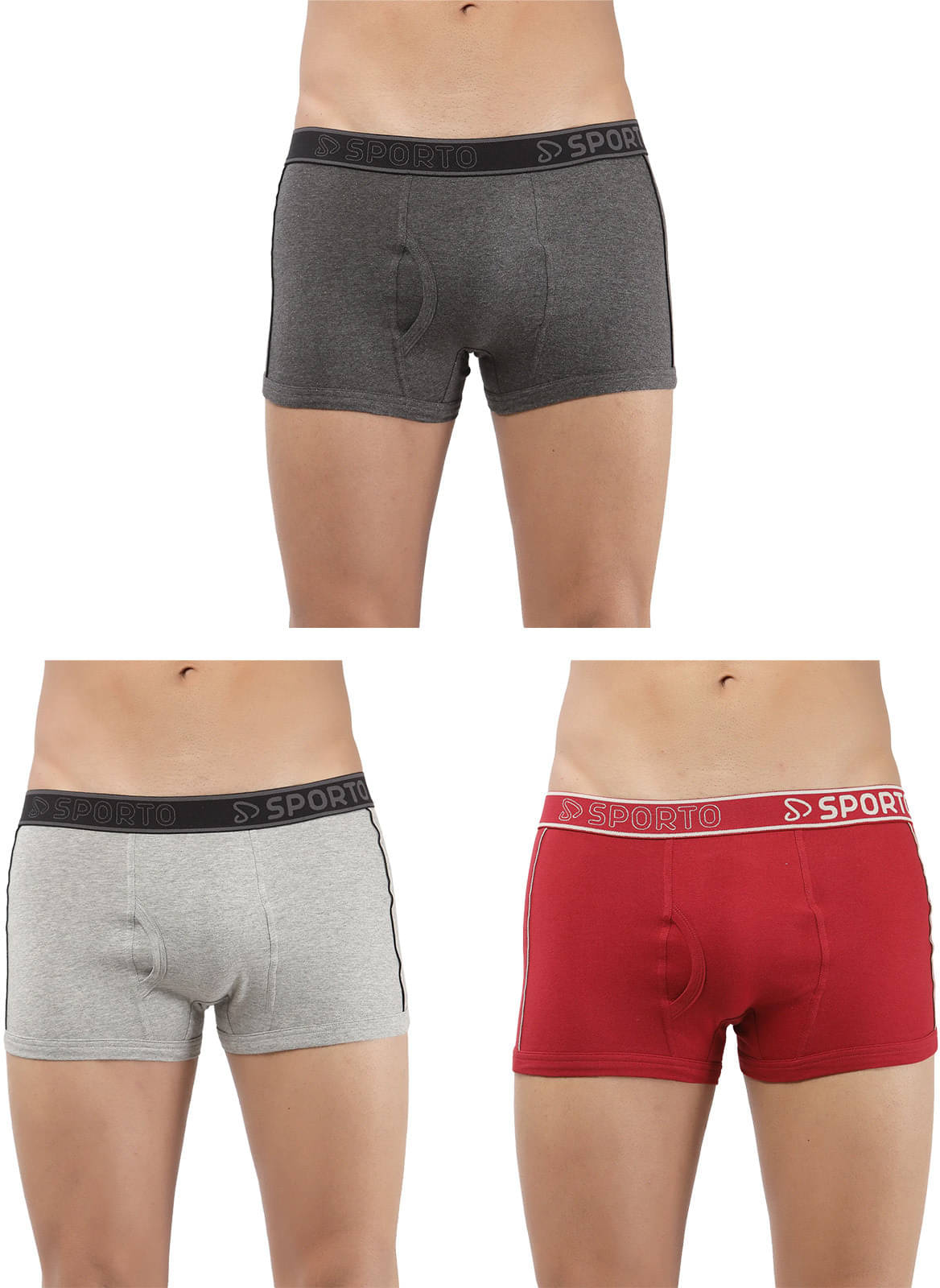 Amul comfy Pack of 3 Cotton Trunks For Men's ( Multicolor )     			Amul comfy Pack of 3 Cotton Trunks For Men's ( Multicolor )