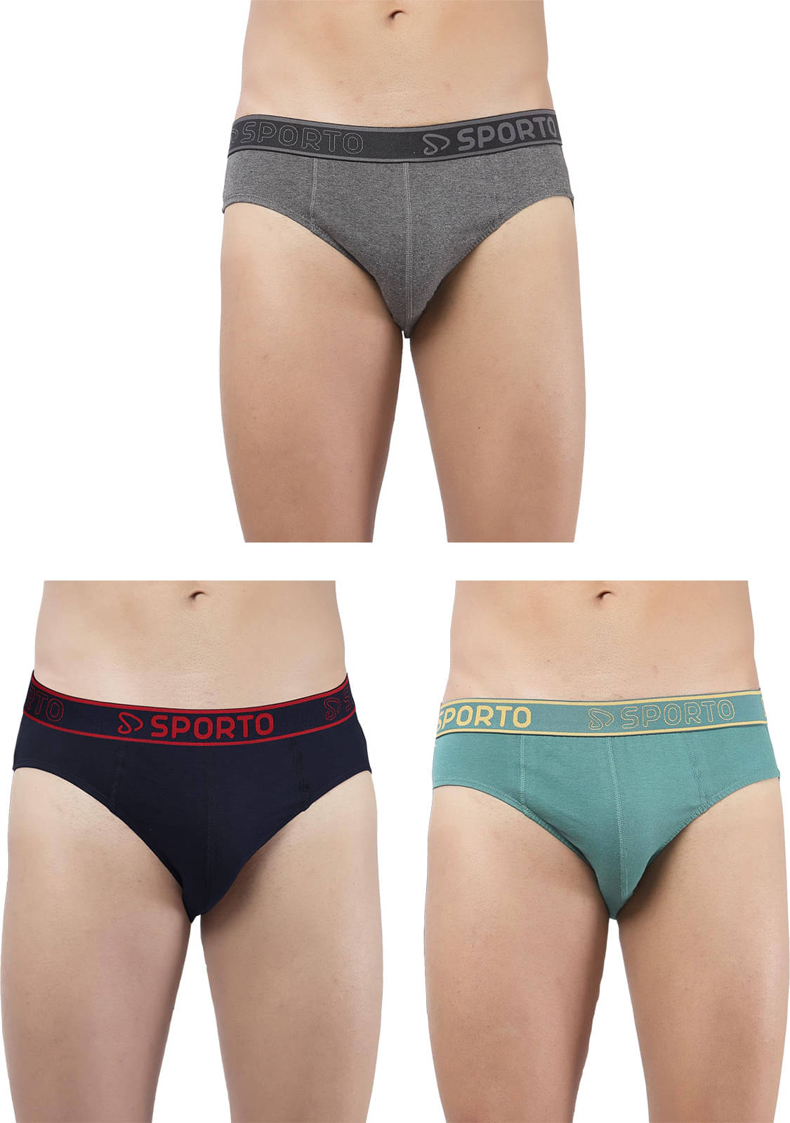     			Amul comfy Pack of 3 Cotton Briefs For Men's ( Multicolor )
