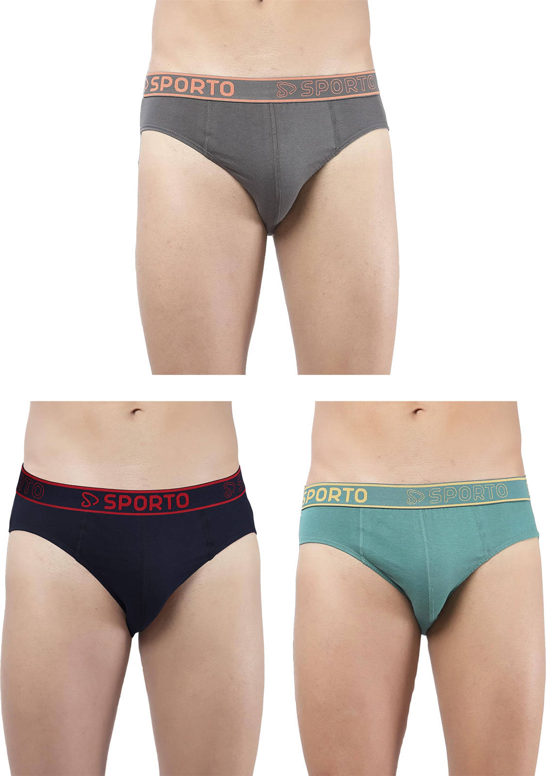     			Amul comfy Pack of 3 Cotton Briefs For Men's ( Multicolor )