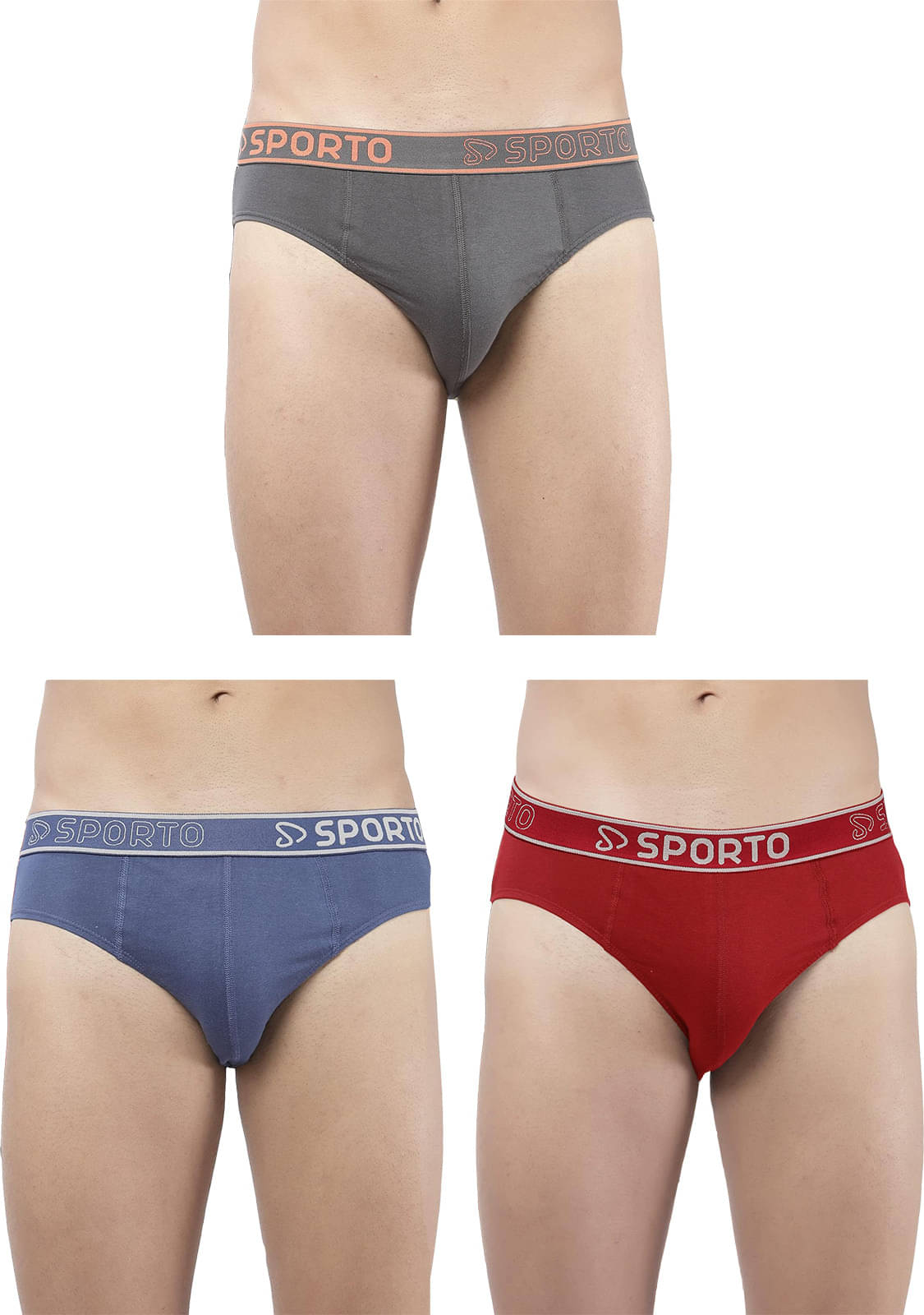     			Amul comfy Pack of 3 Cotton Briefs For Men's ( Multicolor )