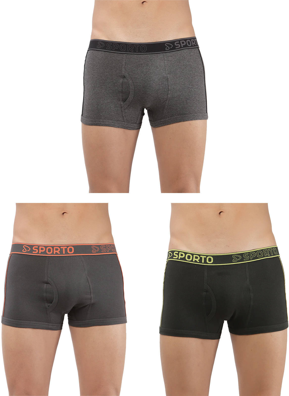 Amul comfy Pack of 3 Cotton Trunks For Men's ( Multicolor )     			Amul comfy Pack of 3 Cotton Trunks For Men's ( Multicolor )