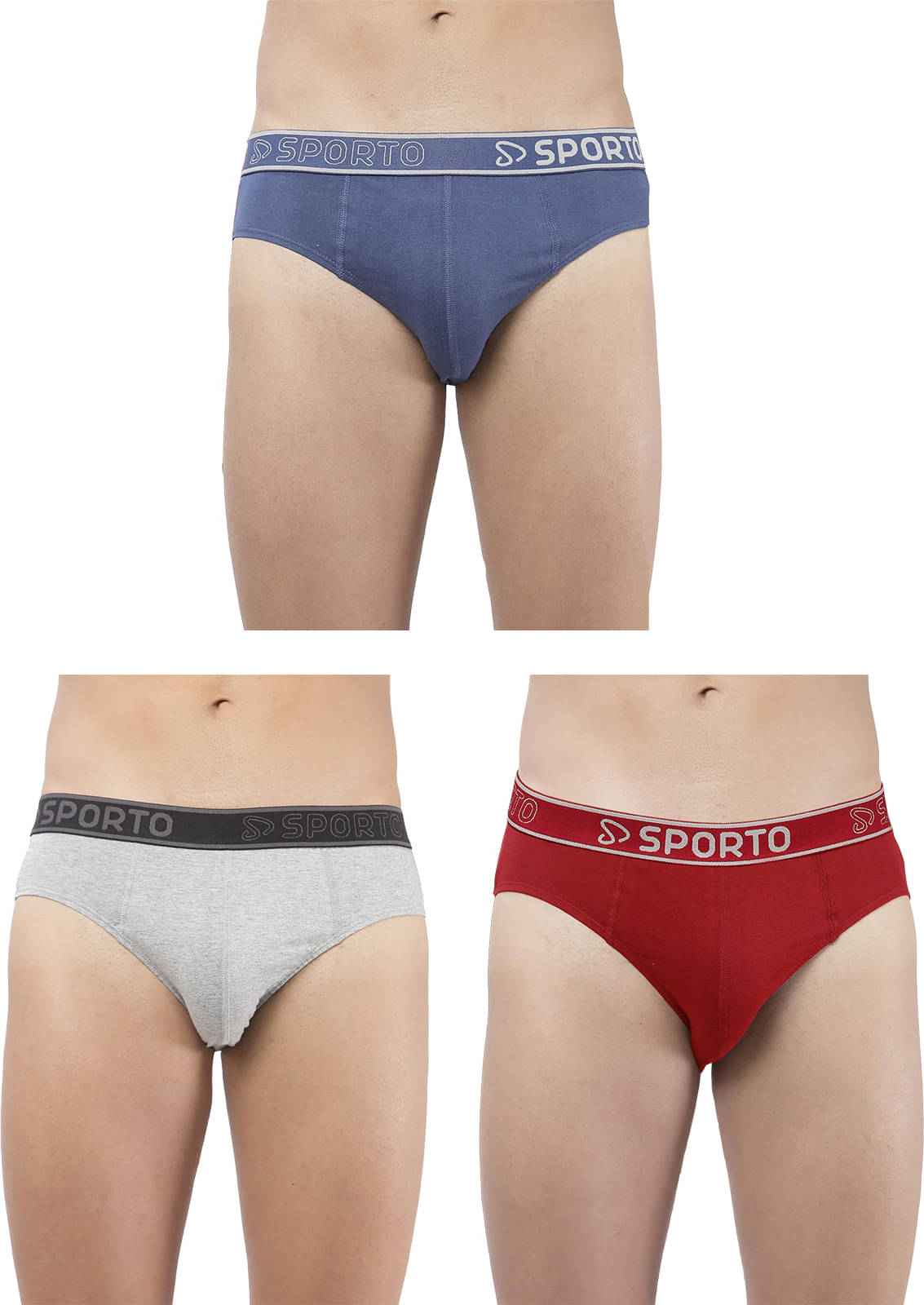     			Amul comfy Pack of 3 Cotton Briefs For Men's ( Multicolor )