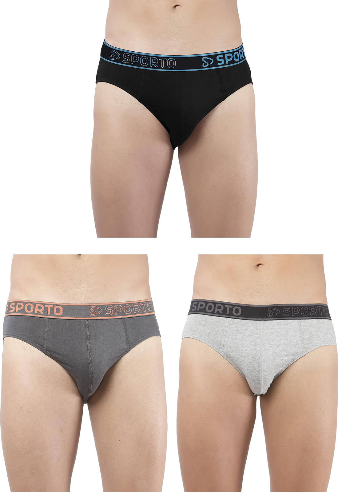 Amul comfy Pack of 3 Cotton Briefs For Men's ( Multicolor )     			Amul comfy Pack of 3 Cotton Briefs For Men's ( Multicolor )