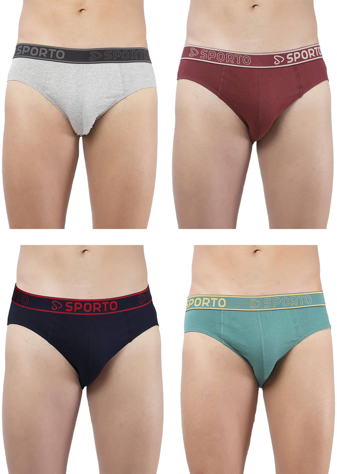Amul comfy Pack of 4 Cotton Briefs For Men's ( Multicolor )     			Amul comfy Pack of 4 Cotton Briefs For Men's ( Multicolor )