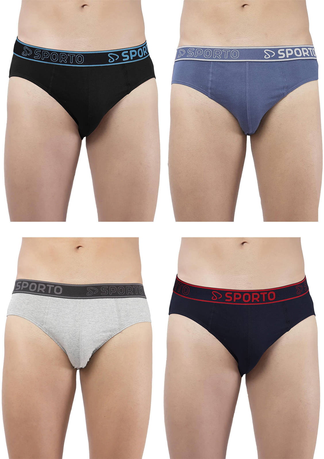 Amul comfy Pack of 4 Cotton Briefs For Men's ( Multicolor )     			Amul comfy Pack of 4 Cotton Briefs For Men's ( Multicolor )