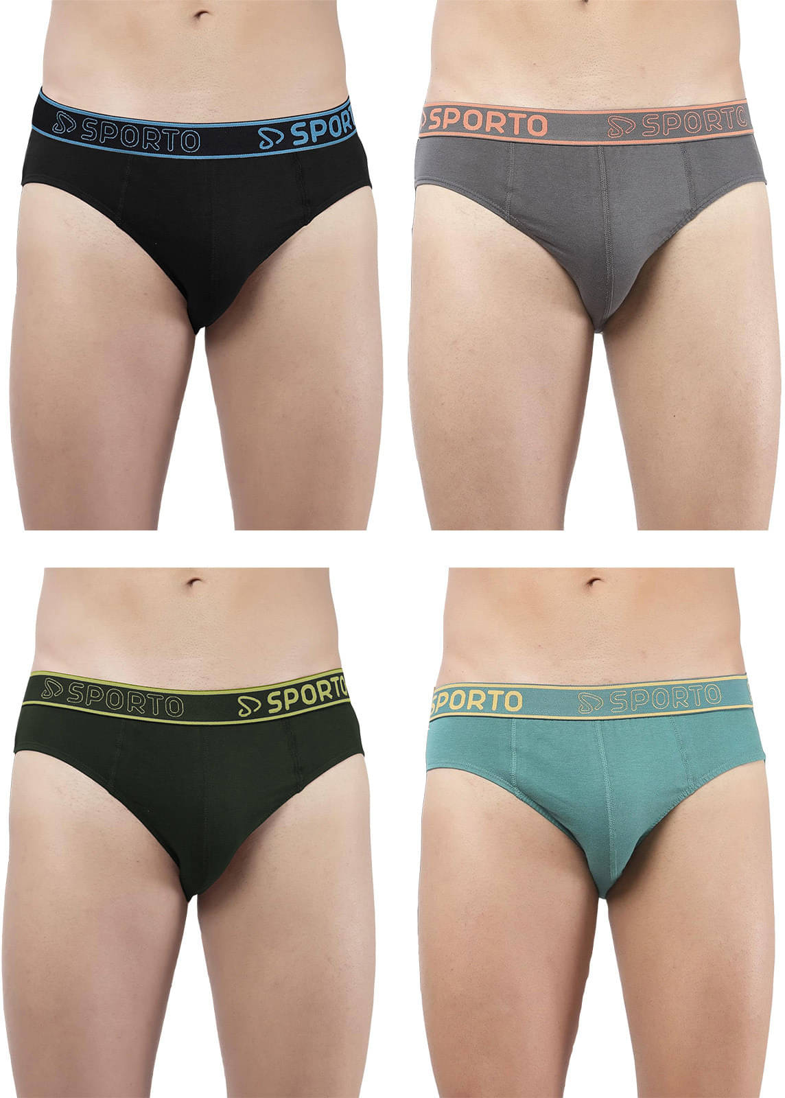 Amul comfy Pack of 4 Cotton Briefs For Men's ( Multicolor )     			Amul comfy Pack of 4 Cotton Briefs For Men's ( Multicolor )