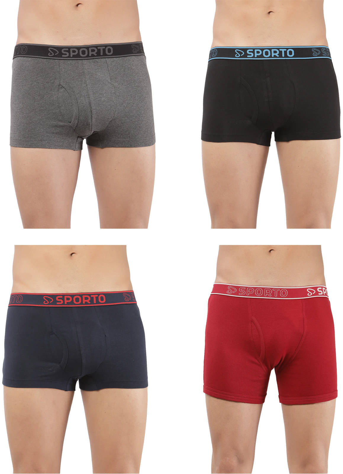 Amul comfy Pack of 4 Cotton Trunks For Men's ( Multicolor )     			Amul comfy Pack of 4 Cotton Trunks For Men's ( Multicolor )