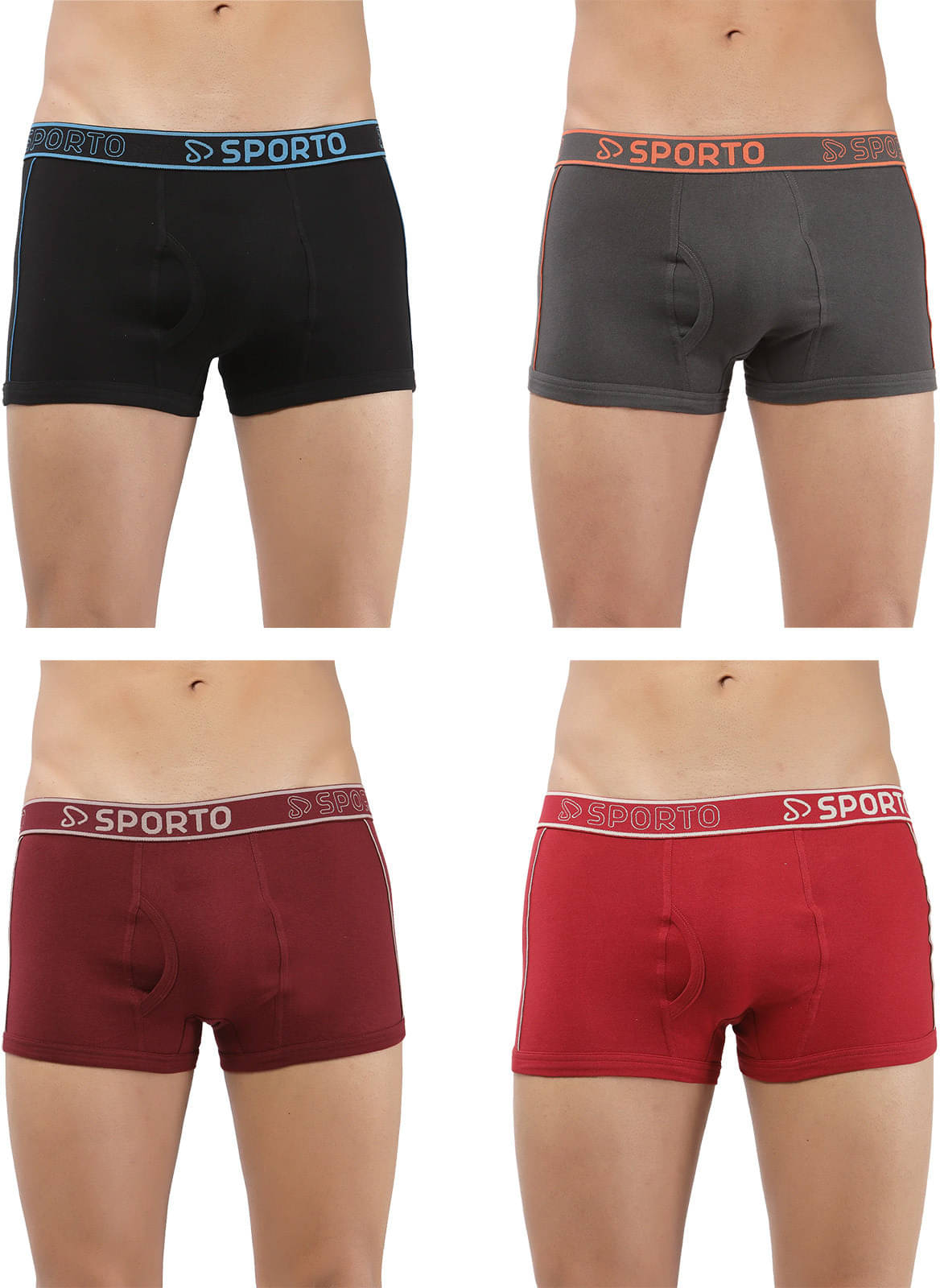 Amul comfy Pack of 4 Cotton Trunks For Men's ( Multicolor ) Amul comfy Pack of 4 Cotton Trunks For Men's ( Multicolor )