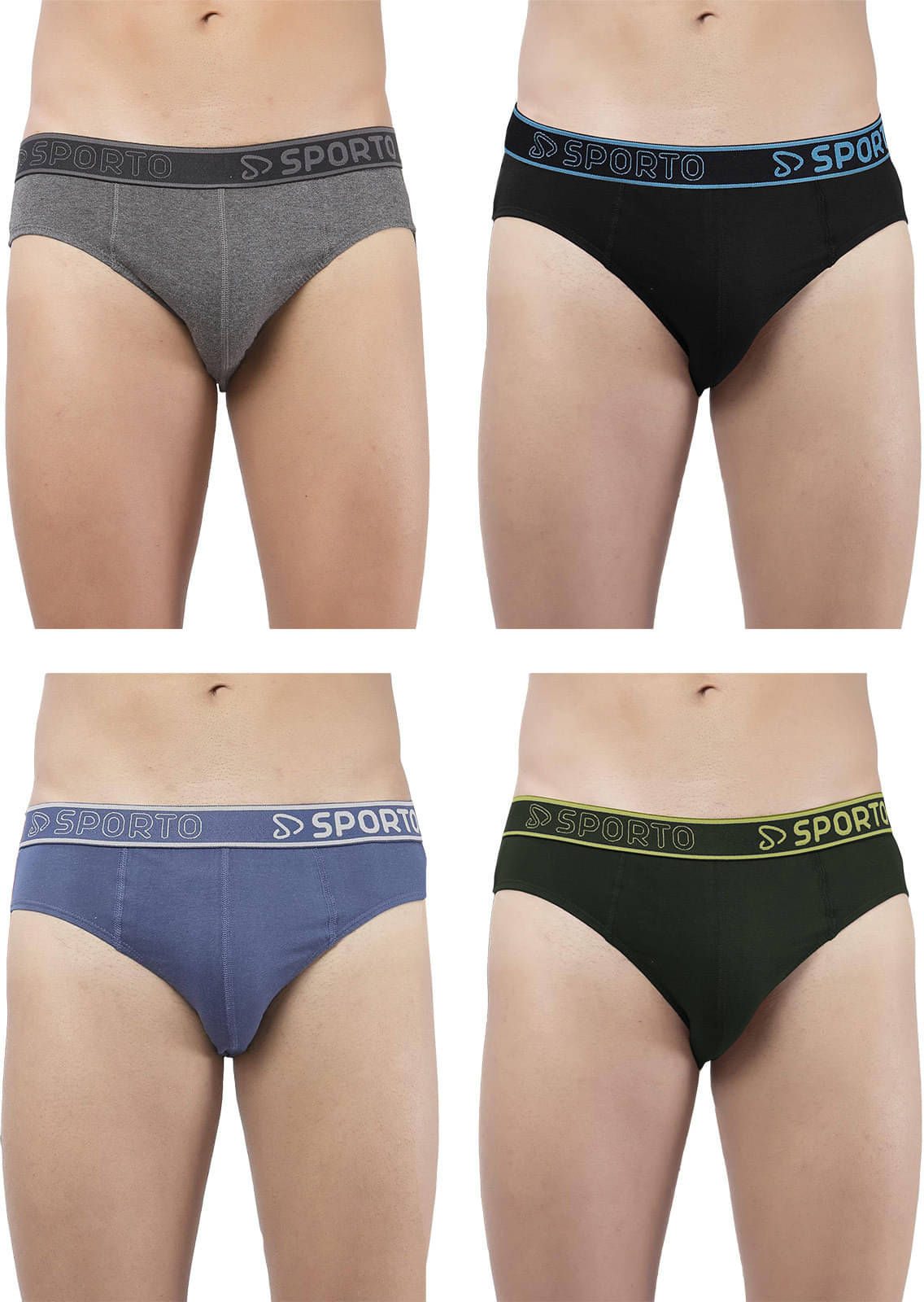 Amul comfy Pack of 4 Cotton Briefs For Men's ( Multicolor )     			Amul comfy Pack of 4 Cotton Briefs For Men's ( Multicolor )