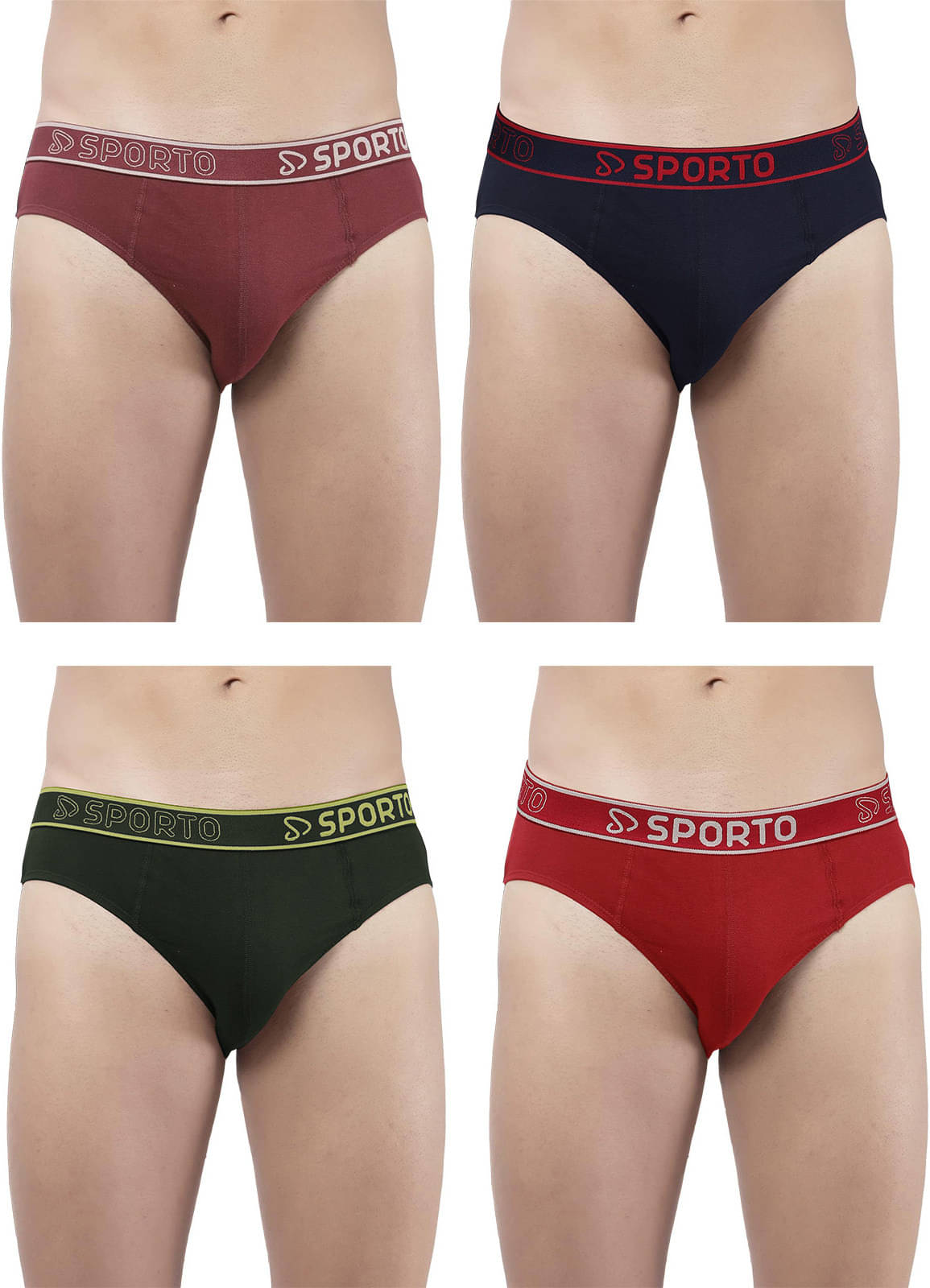 Amul comfy Pack of 4 Cotton Briefs For Men's ( Multicolor )     			Amul comfy Pack of 4 Cotton Briefs For Men's ( Multicolor )