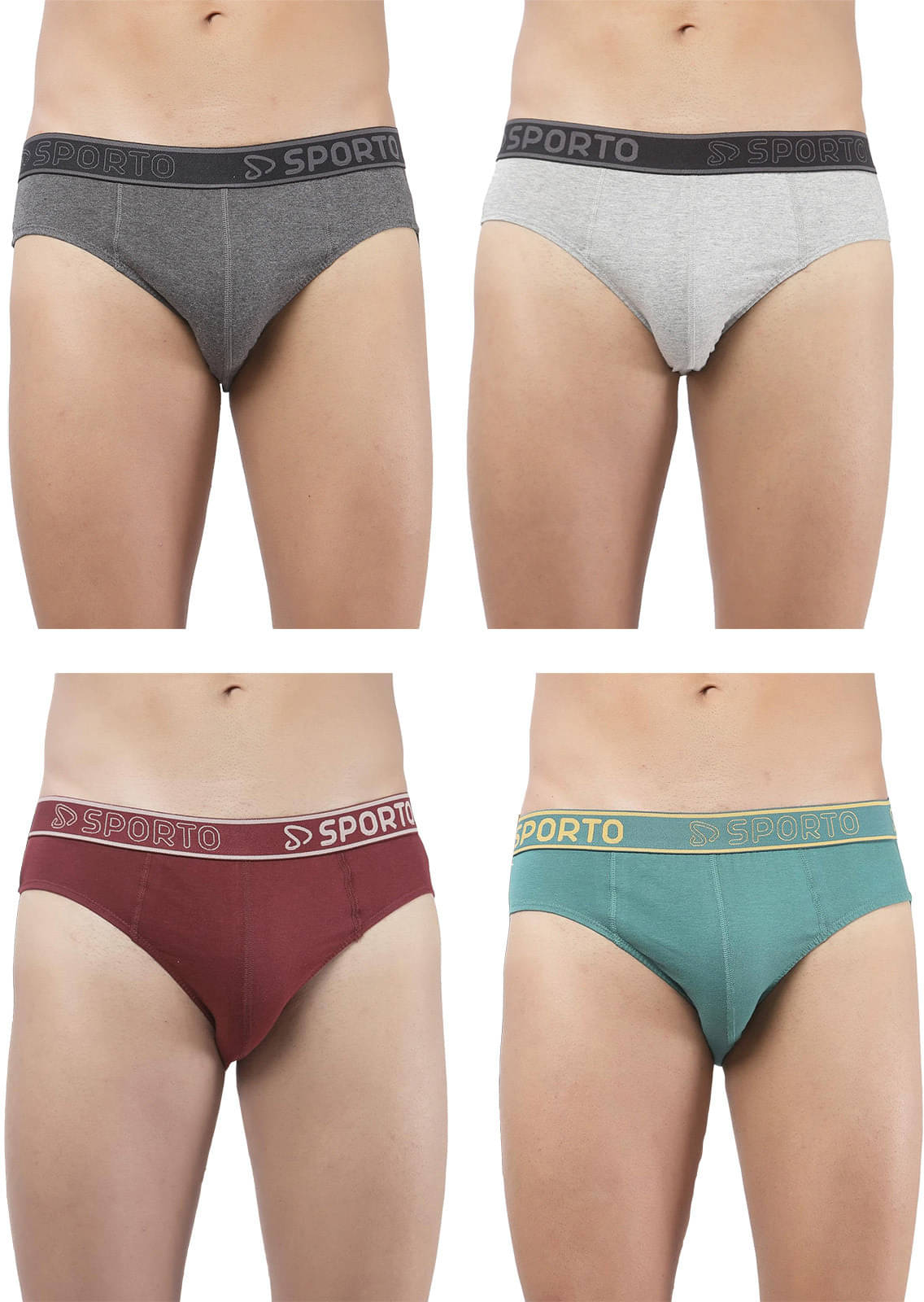 Amul comfy Pack of 4 Cotton Briefs For Men's ( Multicolor )     			Amul comfy Pack of 4 Cotton Briefs For Men's ( Multicolor )