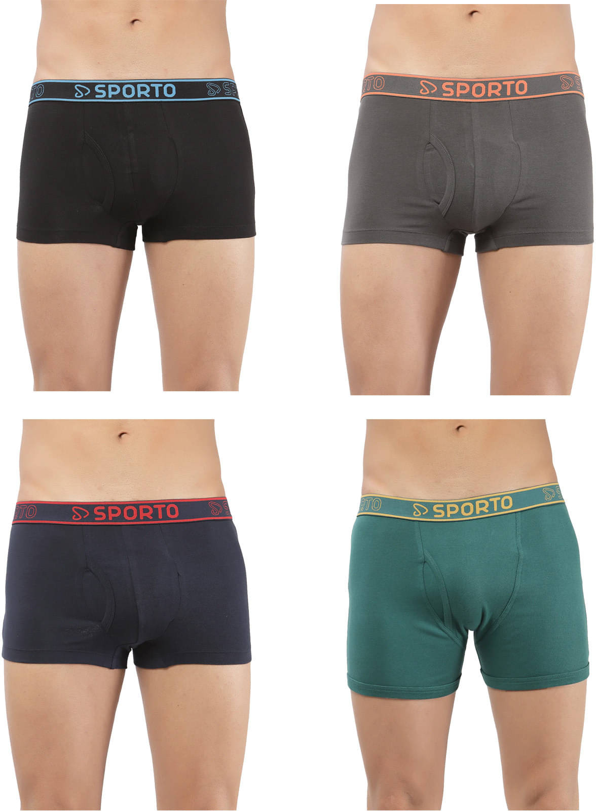 Amul comfy Pack of 4 Cotton Trunks For Men's ( Multicolor ) Amul comfy Pack of 4 Cotton Trunks For Men's ( Multicolor )