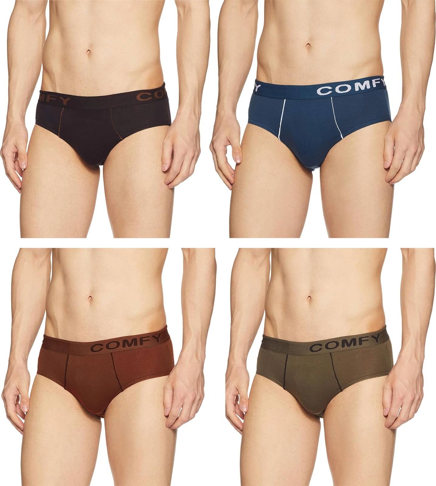 Amul comfy Pack of 4 Cotton Briefs For Men's ( Multicolor ) Amul comfy Pack of 4 Cotton Briefs For Men's ( Multicolor )