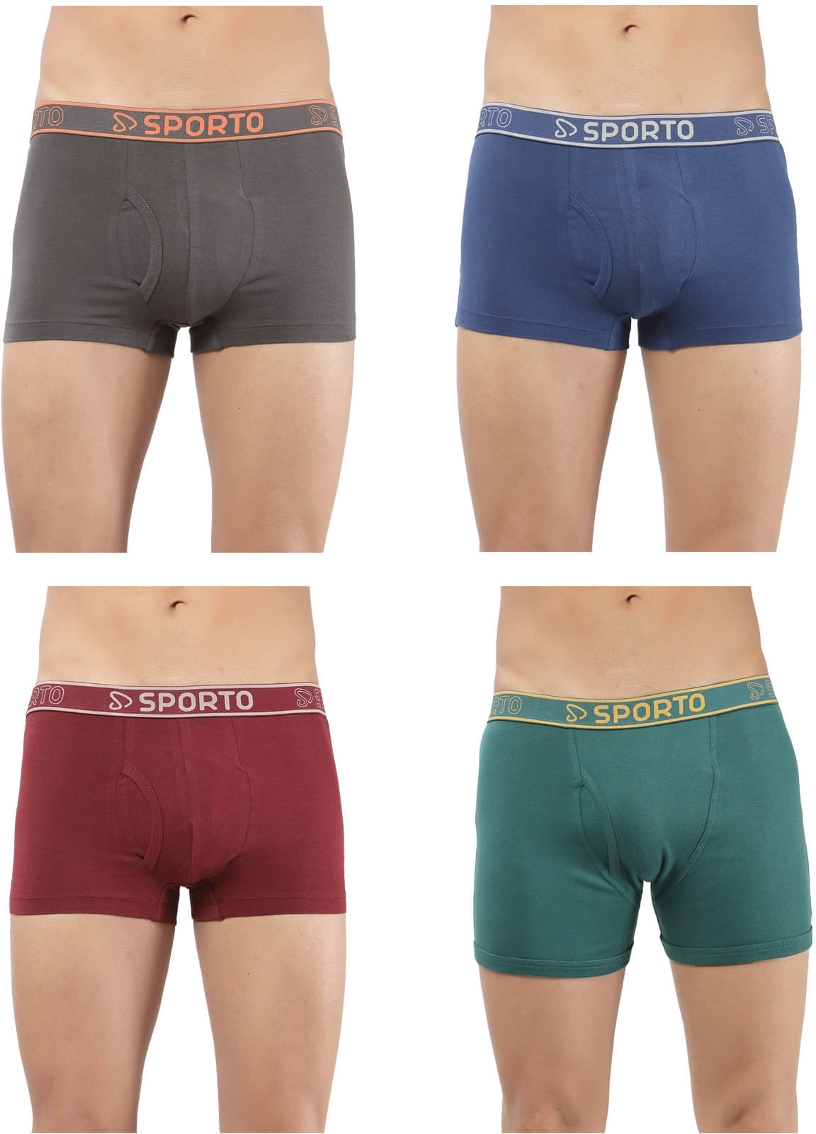 Amul comfy Pack of 4 Cotton Trunks For Men's ( Multicolor ) Amul comfy Pack of 4 Cotton Trunks For Men's ( Multicolor )