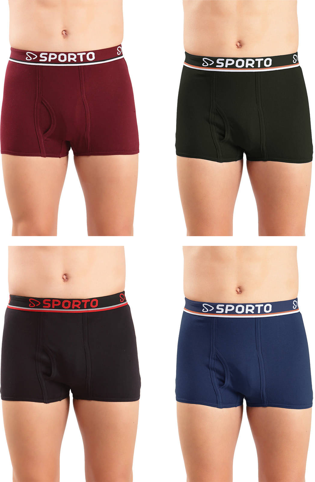 Amul comfy Pack of 4 Cotton Trunks For Men's ( Multicolor ) Amul comfy Pack of 4 Cotton Trunks For Men's ( Multicolor )