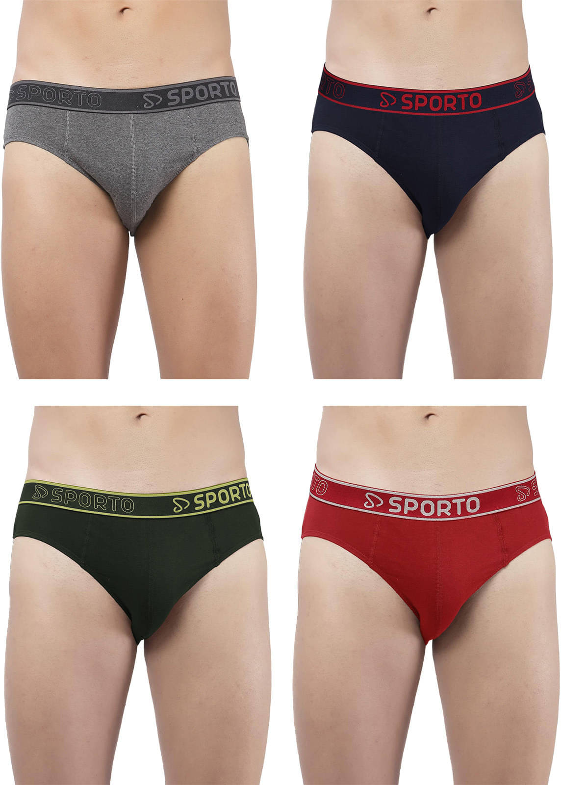 Amul comfy Pack of 4 Cotton Briefs For Men's ( Multicolor )     			Amul comfy Pack of 4 Cotton Briefs For Men's ( Multicolor )