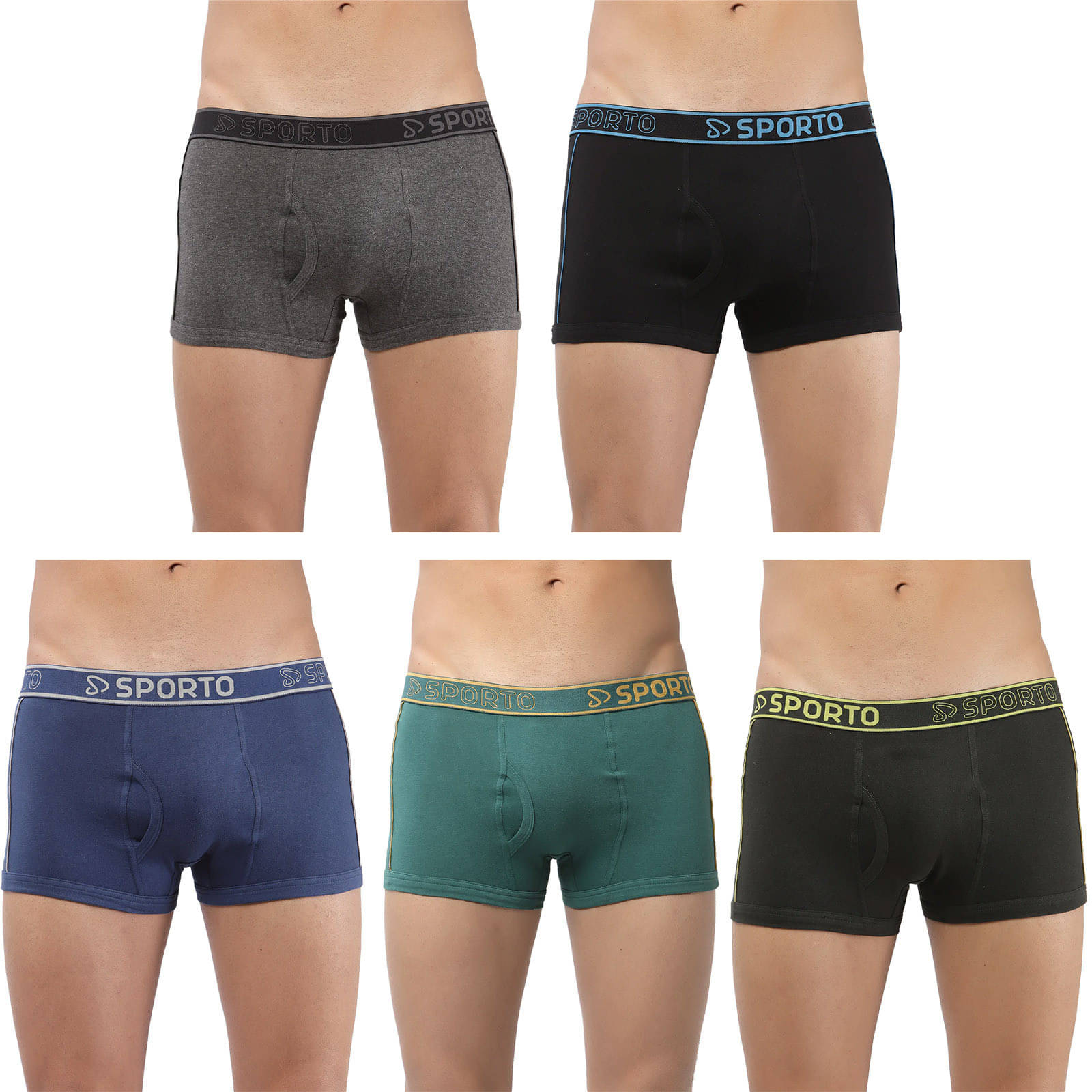 Amul comfy Pack of 5 Cotton Trunks For Men's ( Multicolor ) Amul comfy Pack of 5 Cotton Trunks For Men's ( Multicolor )