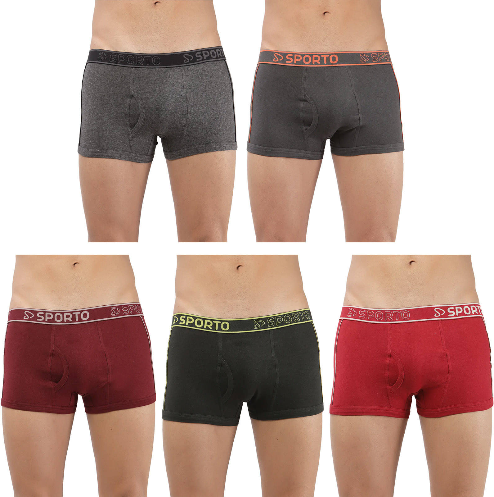 Amul comfy Pack of 5 Cotton Trunks For Men's ( Multicolor ) Amul comfy Pack of 5 Cotton Trunks For Men's ( Multicolor )