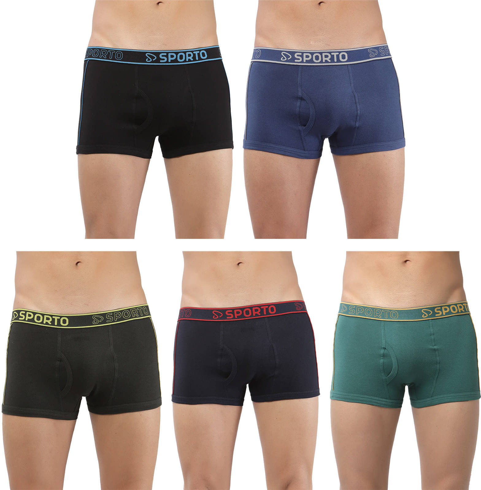 Amul comfy Pack of 5 Cotton Trunks For Men's ( Multicolor ) Amul comfy Pack of 5 Cotton Trunks For Men's ( Multicolor )