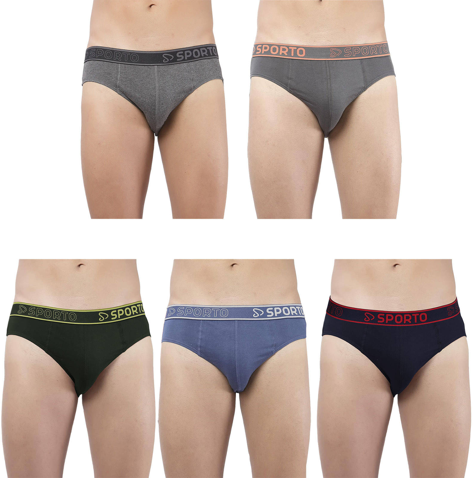 Amul comfy Pack of 5 Cotton Briefs For Men's ( Multicolor ) Amul comfy Pack of 5 Cotton Briefs For Men's ( Multicolor )