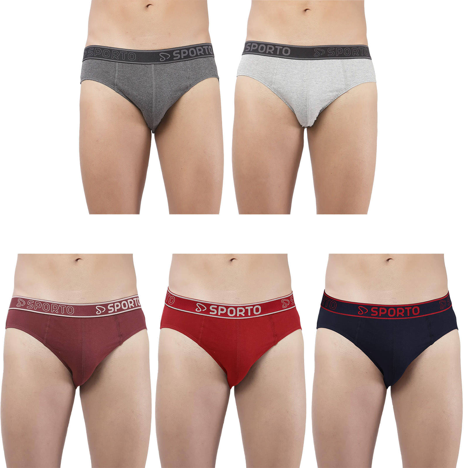 Amul comfy Pack of 5 Cotton Briefs For Men's ( Multicolor ) Amul comfy Pack of 5 Cotton Briefs For Men's ( Multicolor )