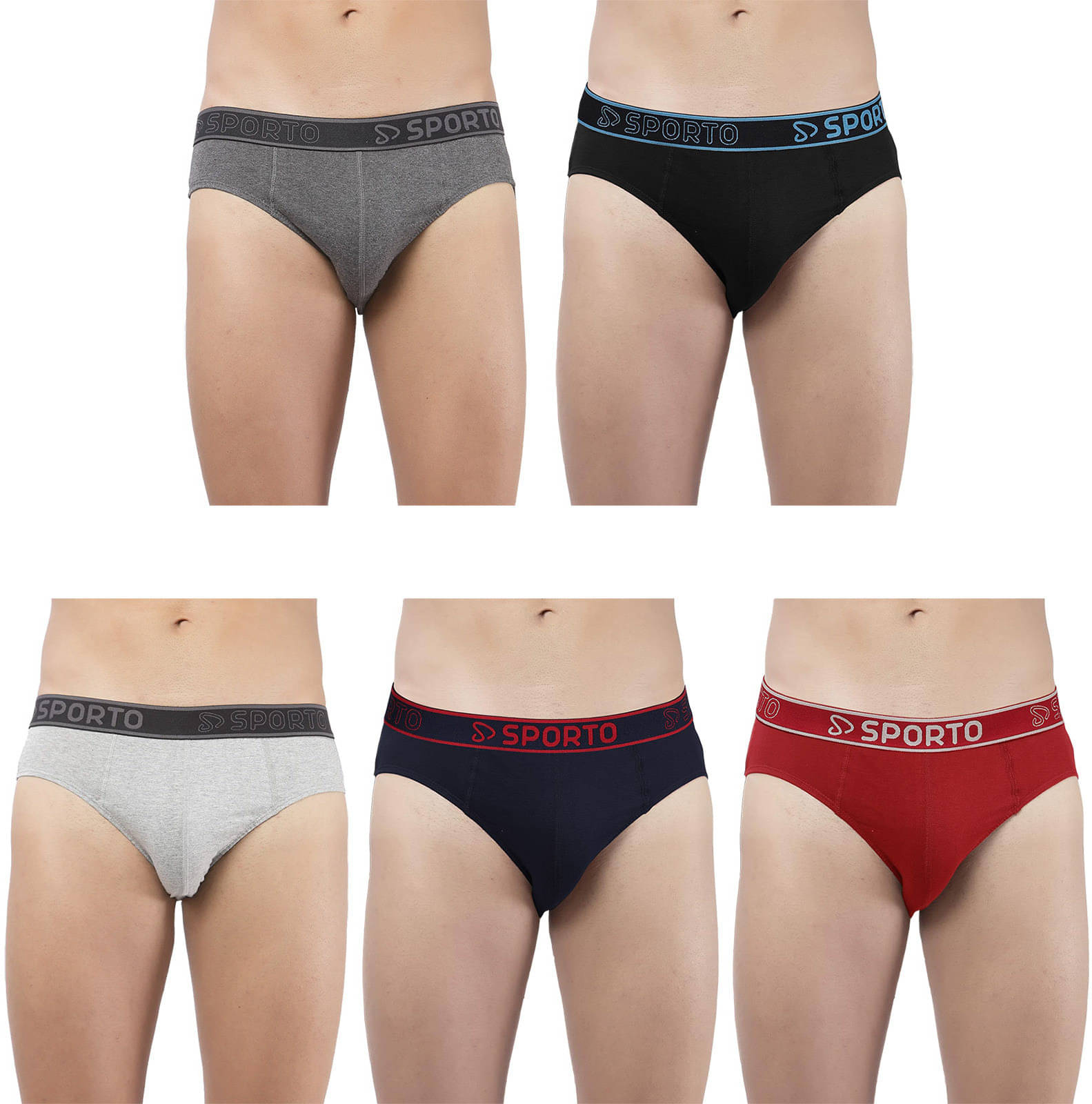 Amul comfy Pack of 5 Cotton Briefs For Men's ( Multicolor ) Amul comfy Pack of 5 Cotton Briefs For Men's ( Multicolor )