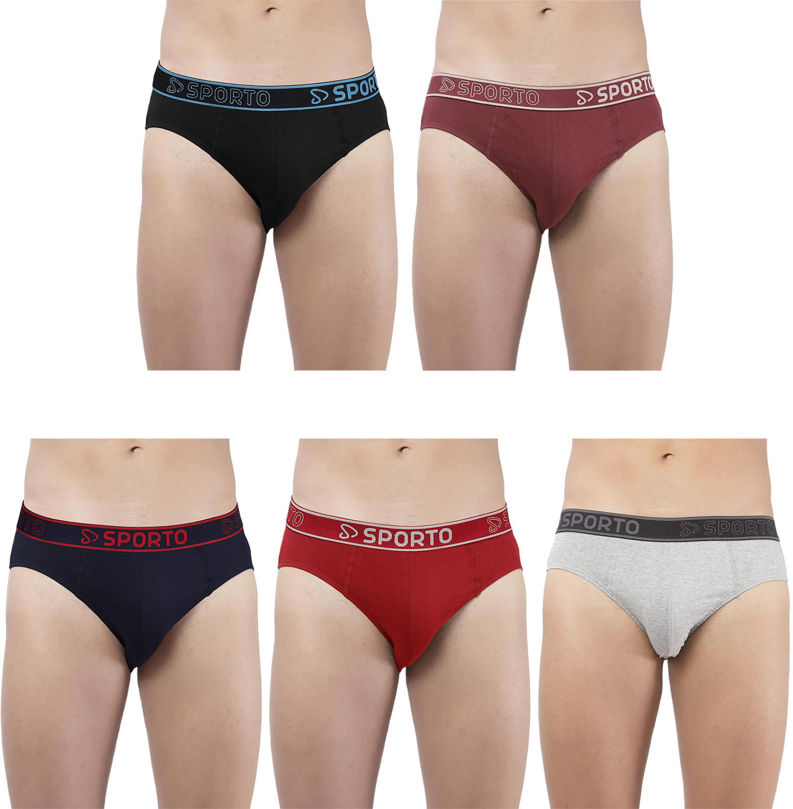 Amul comfy Pack of 5 Cotton Briefs For Men's ( Multicolor ) Amul comfy Pack of 5 Cotton Briefs For Men's ( Multicolor )