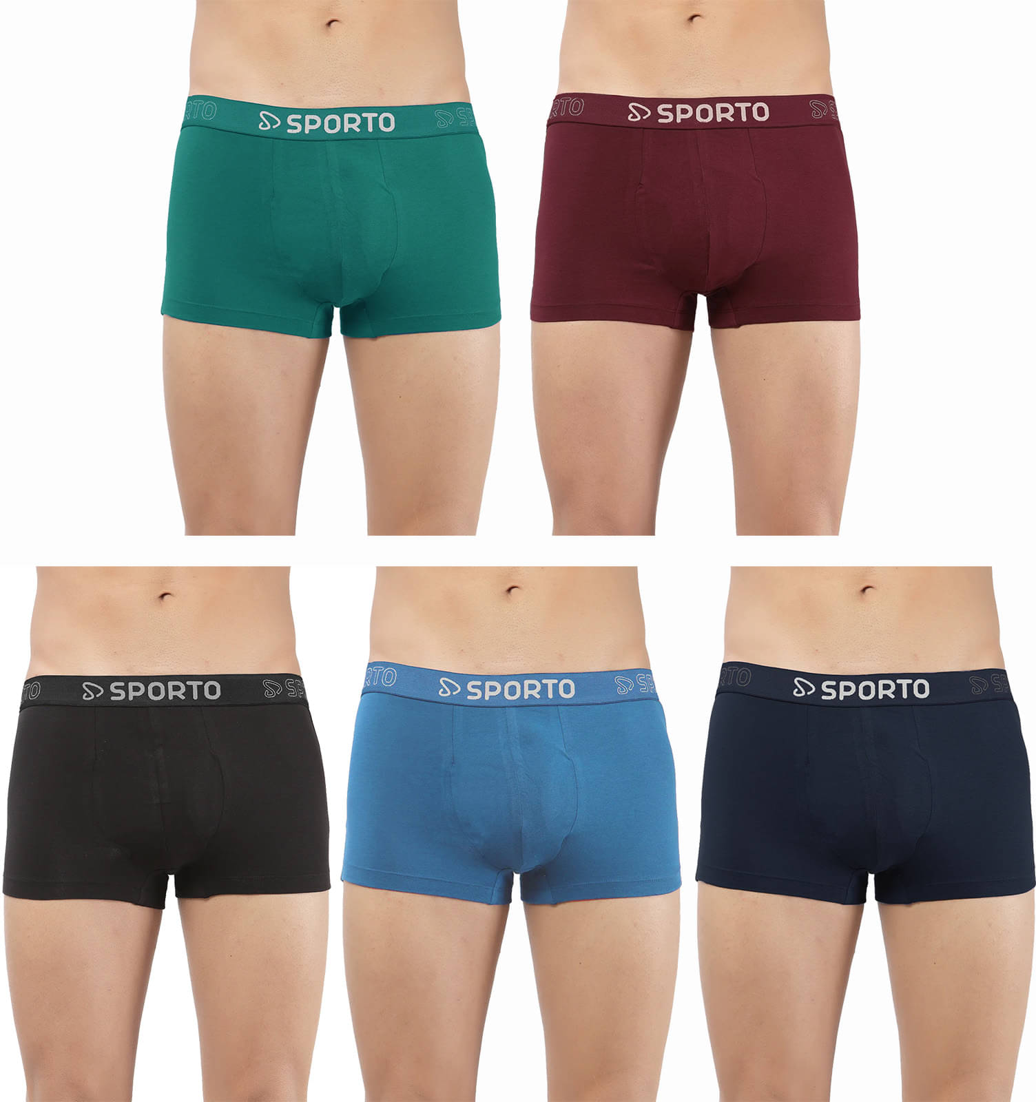 Amul comfy Pack of 5 Cotton Trunks For Men's ( Multicolor ) Amul comfy Pack of 5 Cotton Trunks For Men's ( Multicolor )