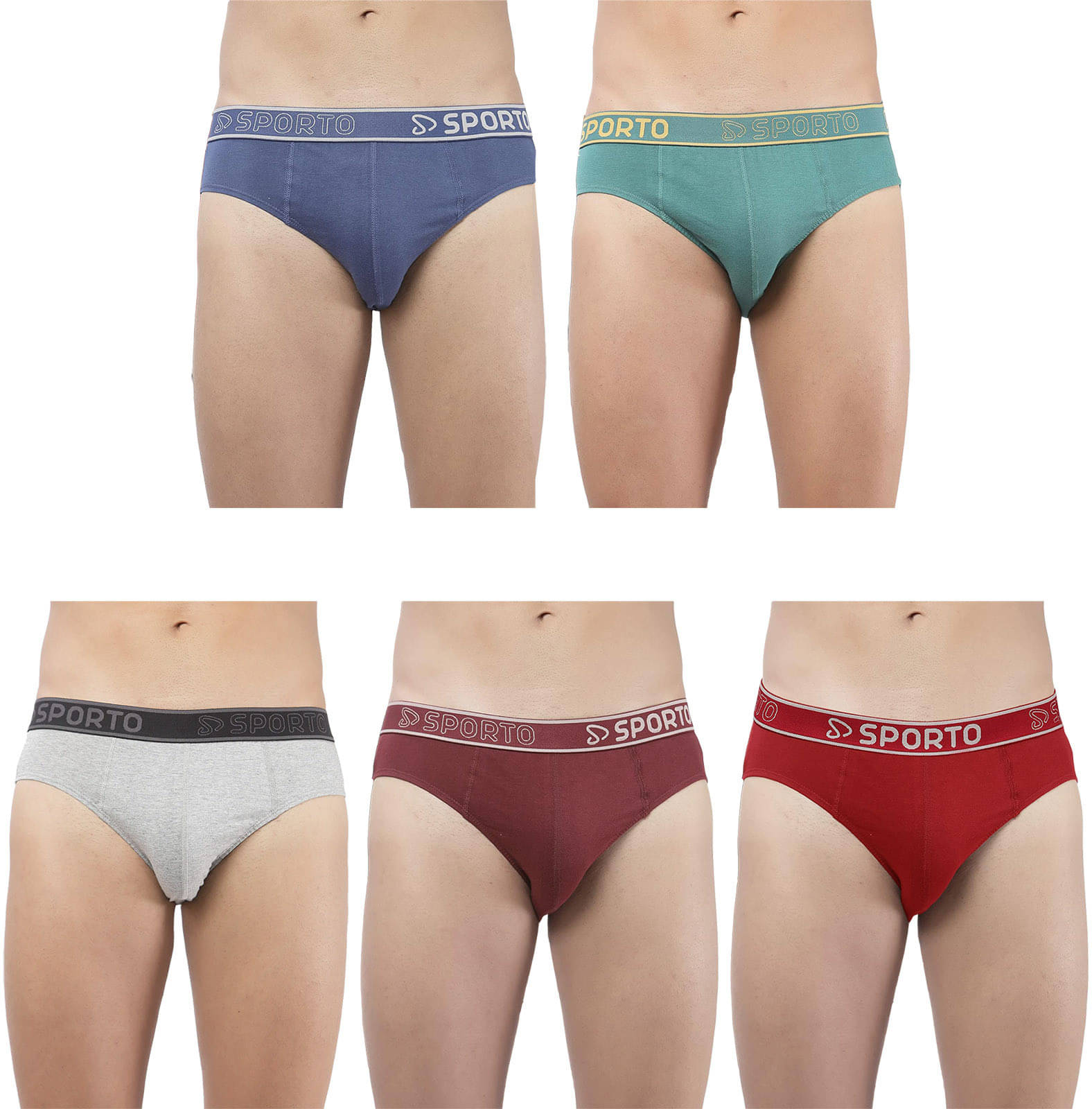 Amul comfy Pack of 5 Cotton Briefs For Men's ( Multicolor ) Amul comfy Pack of 5 Cotton Briefs For Men's ( Multicolor )
