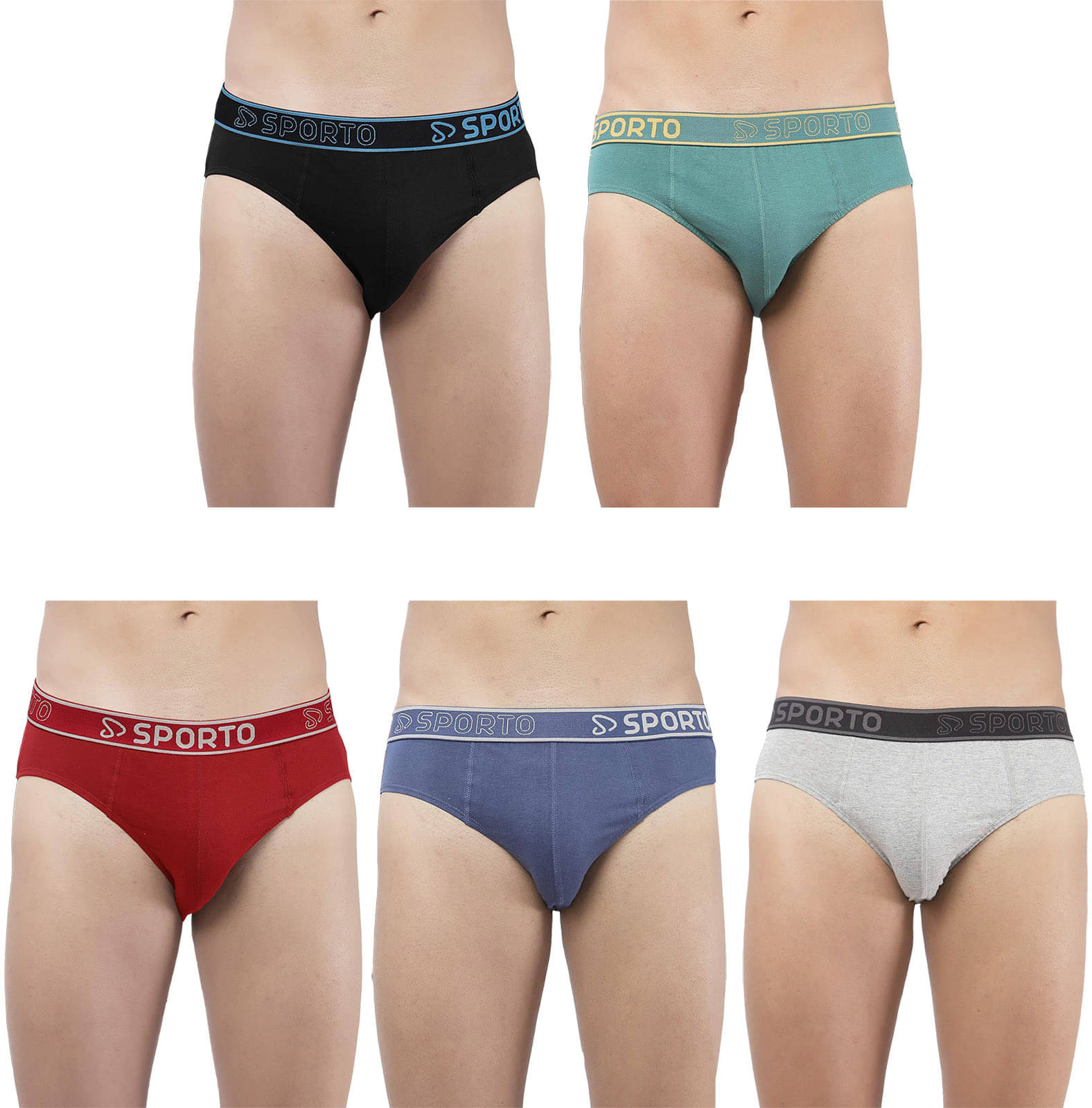 Amul comfy Pack of 5 Cotton Briefs For Men's ( Multicolor ) Amul comfy Pack of 5 Cotton Briefs For Men's ( Multicolor )