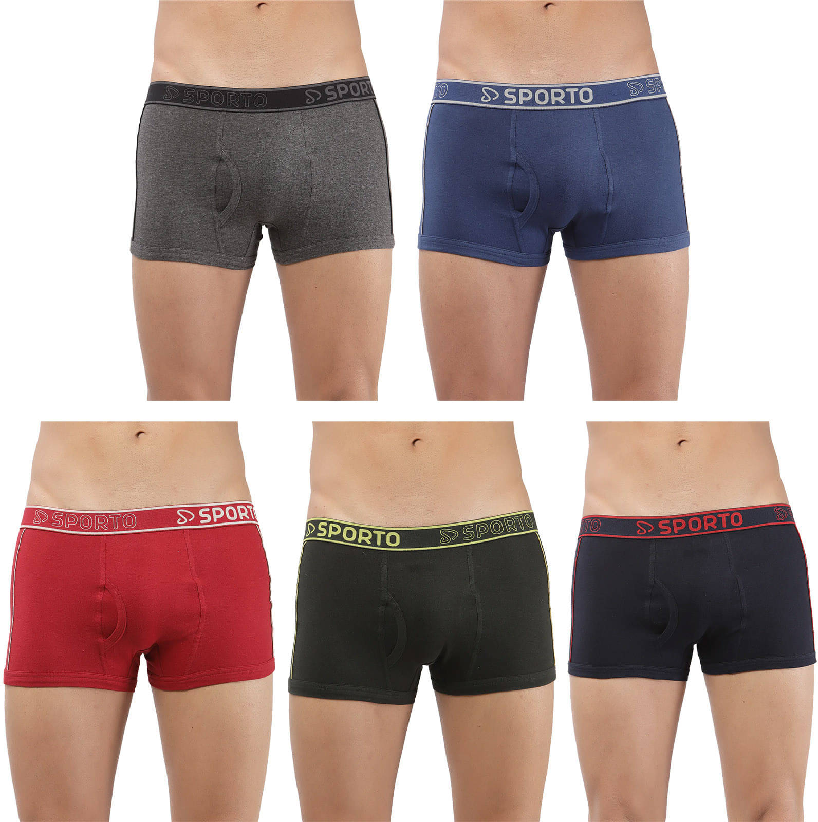 Amul comfy Pack of 5 Cotton Trunks For Men's ( Multicolor ) Amul comfy Pack of 5 Cotton Trunks For Men's ( Multicolor )