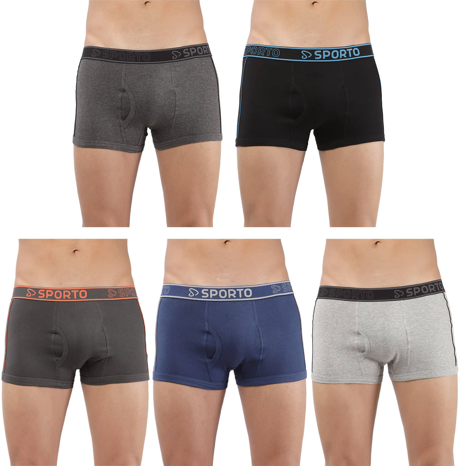 Amul comfy Pack of 5 Cotton Trunks For Men's ( Multicolor ) Amul comfy Pack of 5 Cotton Trunks For Men's ( Multicolor )